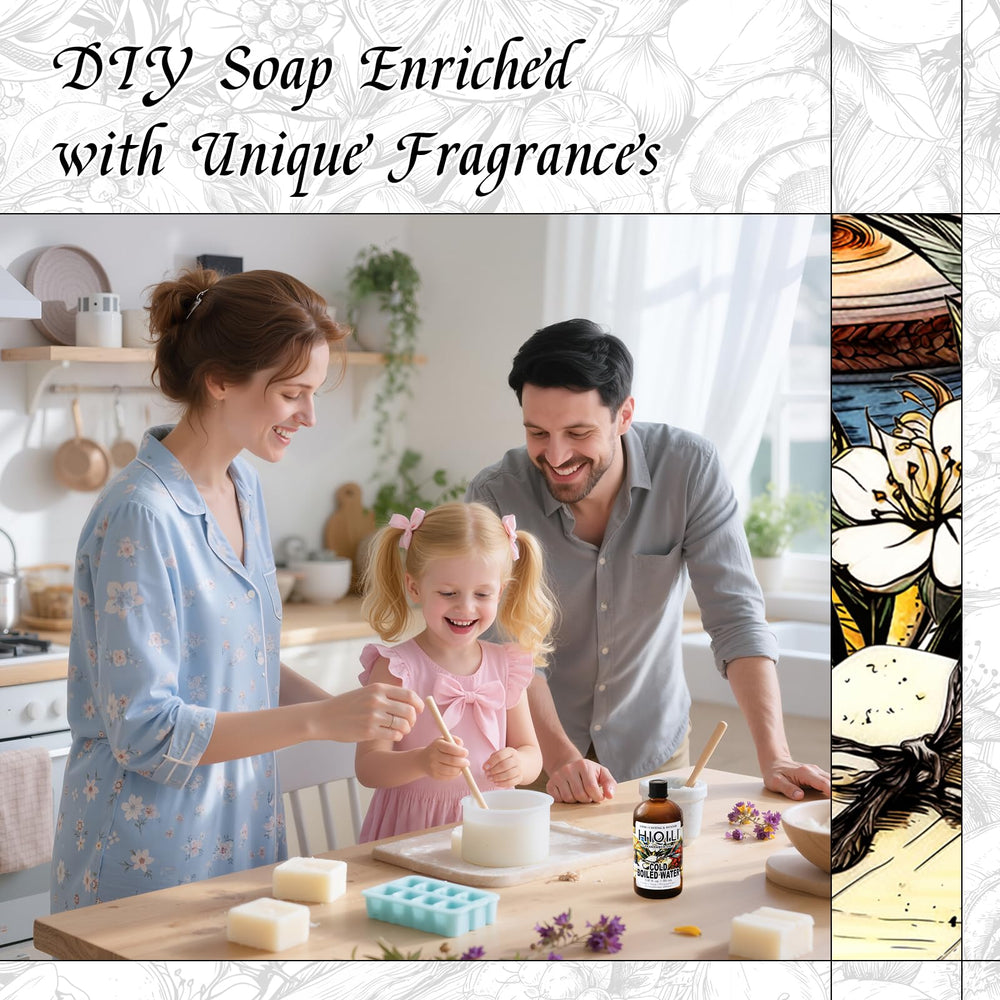 HIQILI Cold Boiled Water candle DIY adds a clean aquatic note.