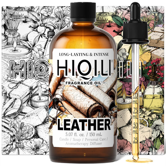 HIQILI Leather fragrance oil bottle pour for precise DIY projects