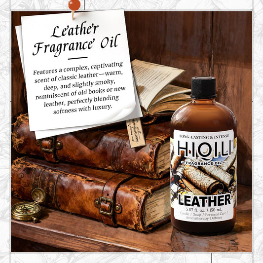 HIQILI Leather fragrance oil in diffuser-use for steady room scent