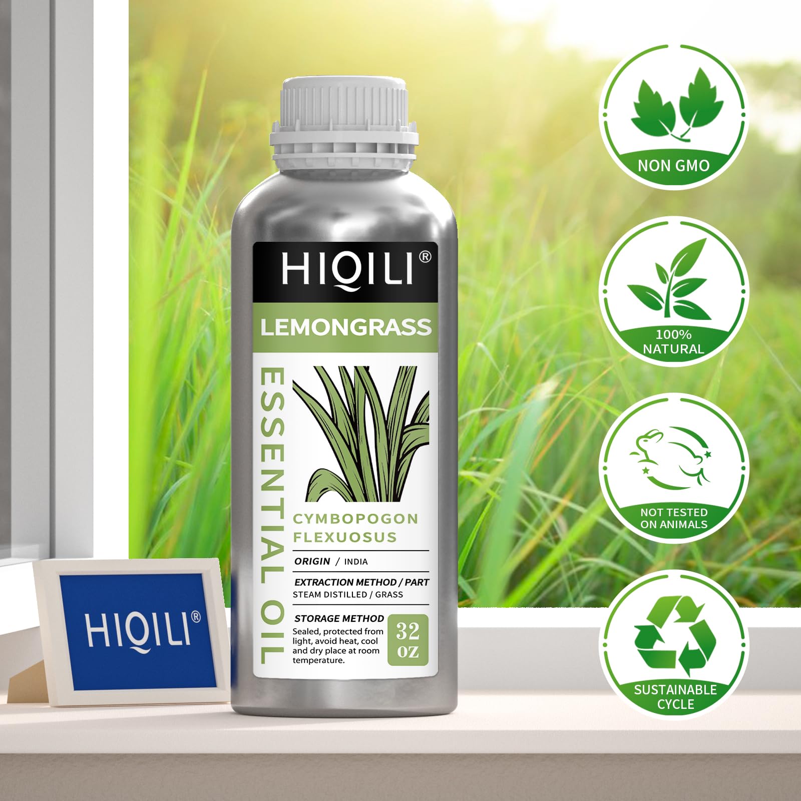 Hiqili lemongrass essential oil in air purification routine