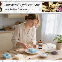 HIQILI New Challenge fragrance oil added to handmade soap for depth of aroma.