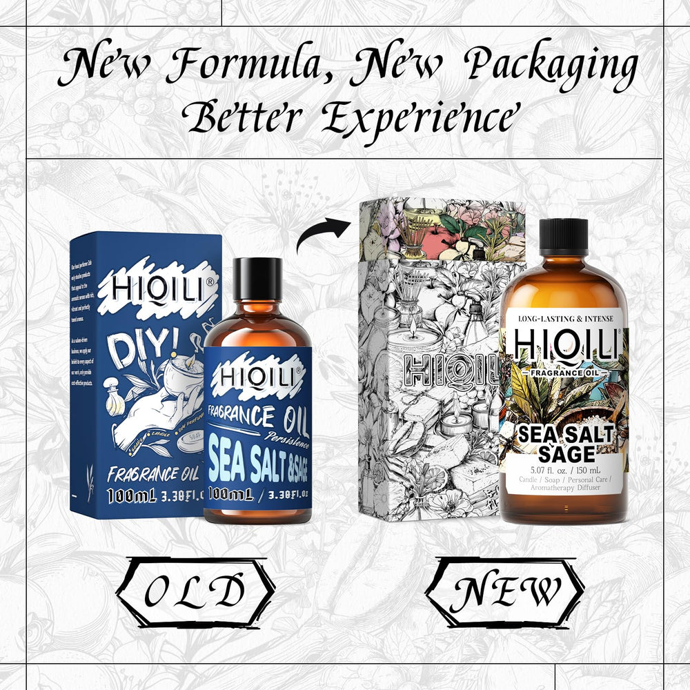 HIQILI Sea Salt Sage soap base aroma enhances handmade soaps.
