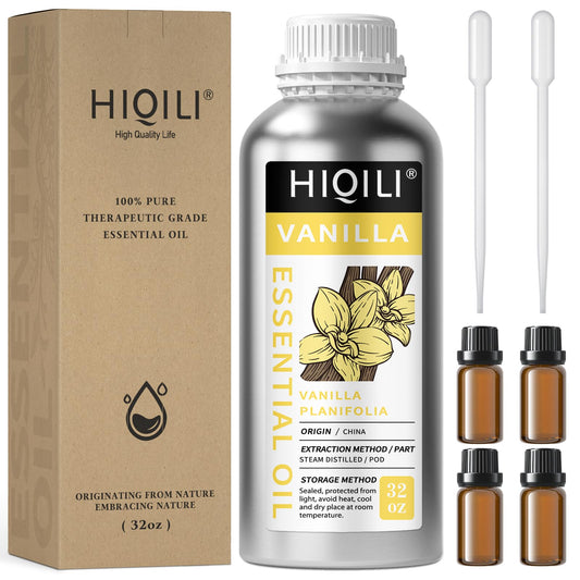 HIQILI vanilla essential oil bottle for pure aroma and DIY blends