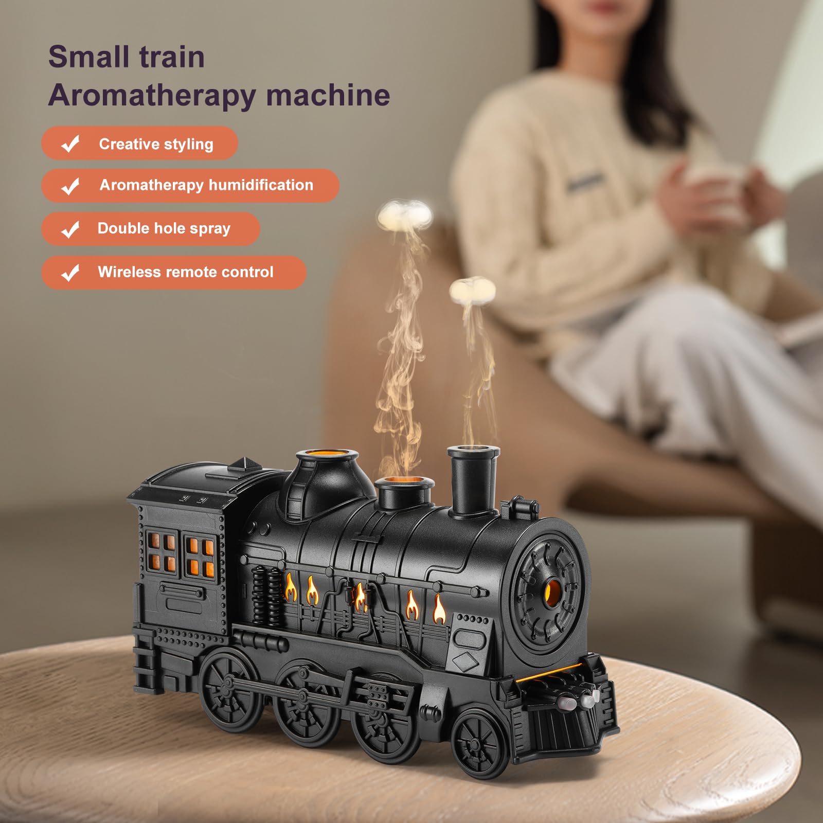 HIROGA Train Diffuser remote control enables easy operation from across the room