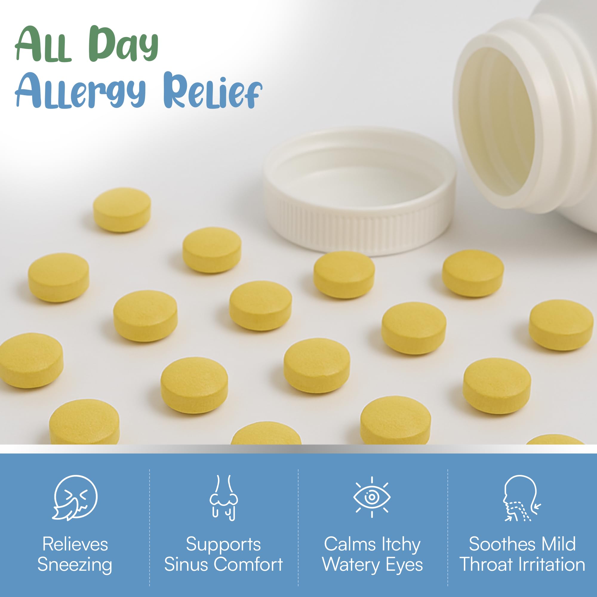 Histamine Shield Plus bottle pour showing easy daily usage for children.