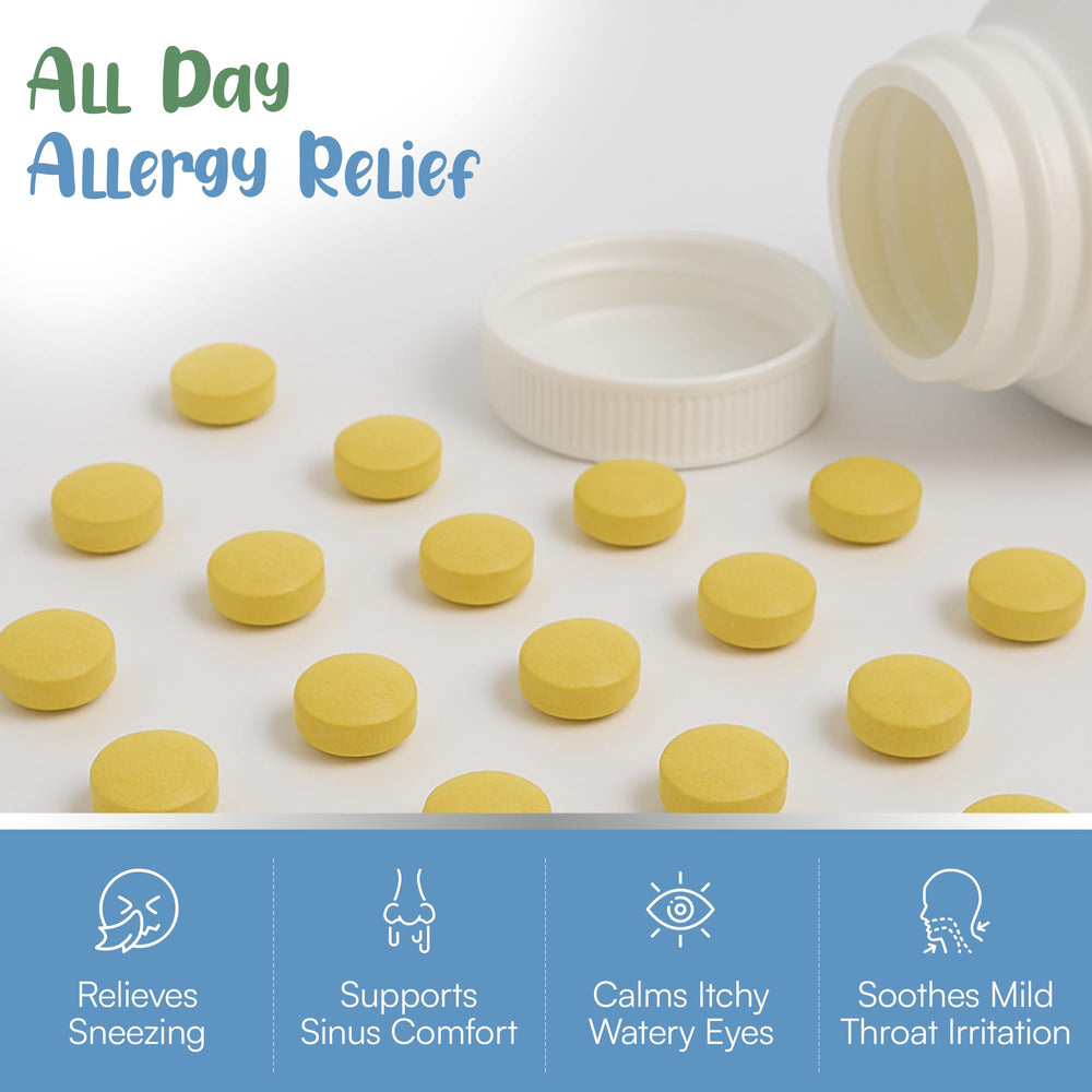 Histamine Shield Plus bottle pour showing easy daily usage for children.