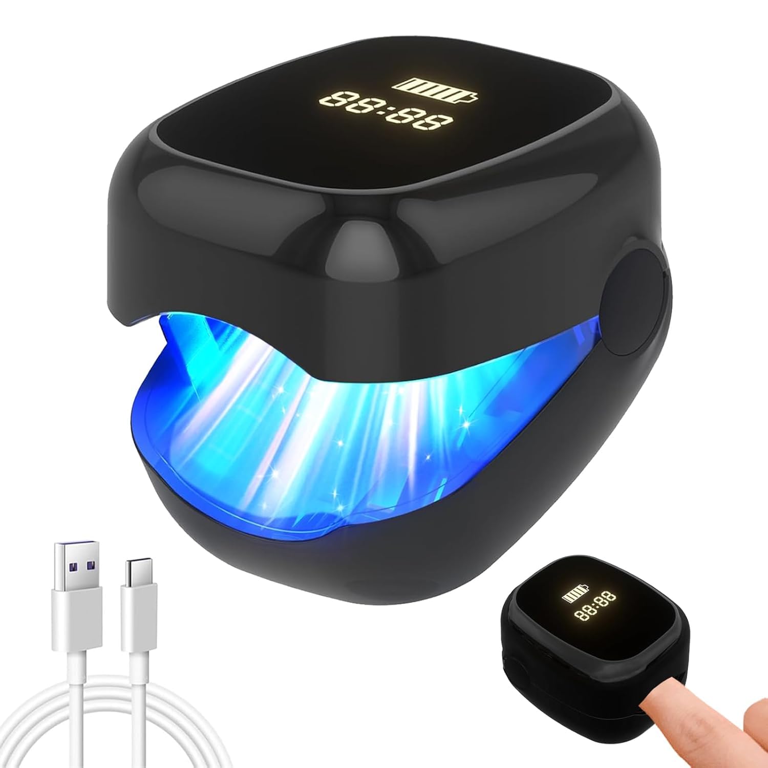 HITDER nail fungus laser device front view for convenient at home treatment