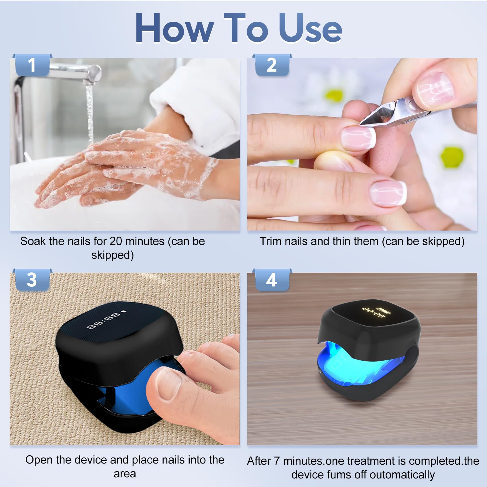 HITDER user applying device during daily routine at home