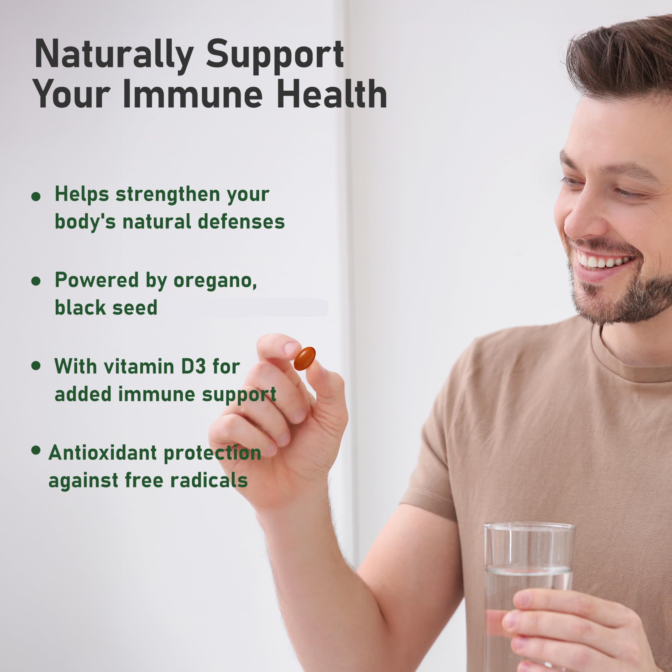 HiWell label highlights 55% carvacrol and thymoquinone potency.