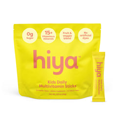Hiya Kids Multivitamin bottle shown for daily growth support.