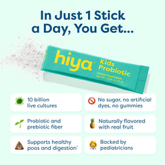 Hiya Kids Probiotic stick with strawberry taste makes daily routine enjoyable for kids