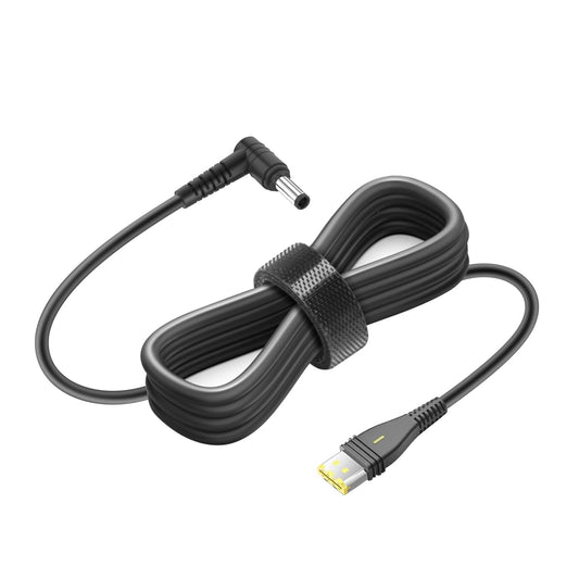 HKY 24V DC cable connected to AirSense 11 for portable power.