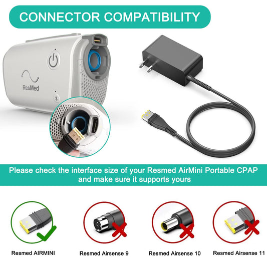 HKY AirMini 20W power supply rear panel with safety certifications and durable connectors.