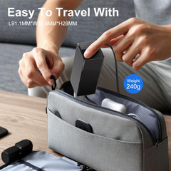 Flame-retardant materials add safety for travel with the HKY adapter.