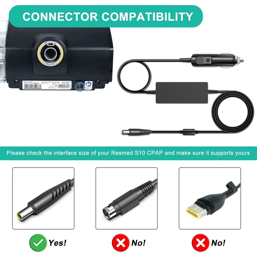 HKY Lumis VPAP DC adapter shows cross-model versatility