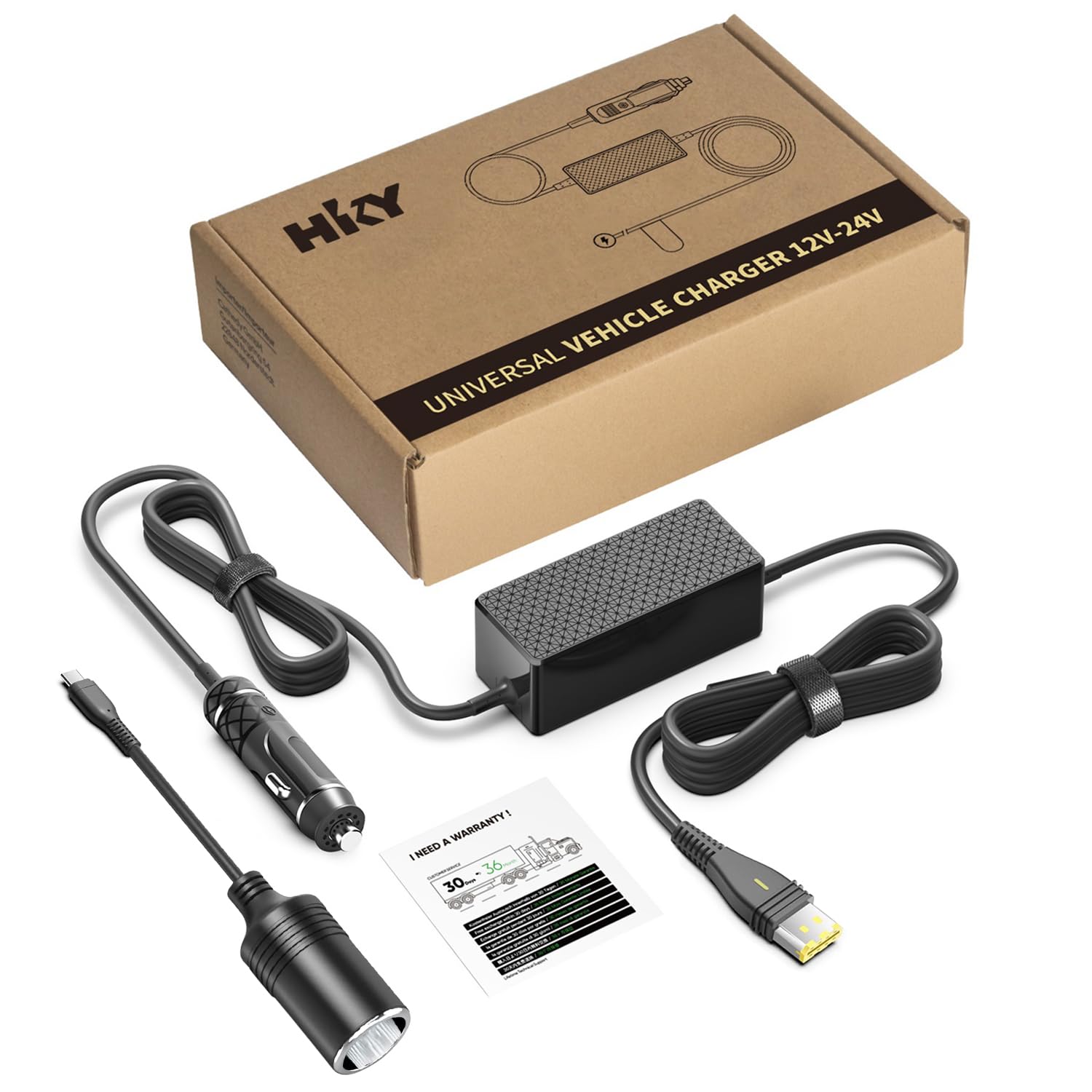 HKY rubberized DC cord for durable handling