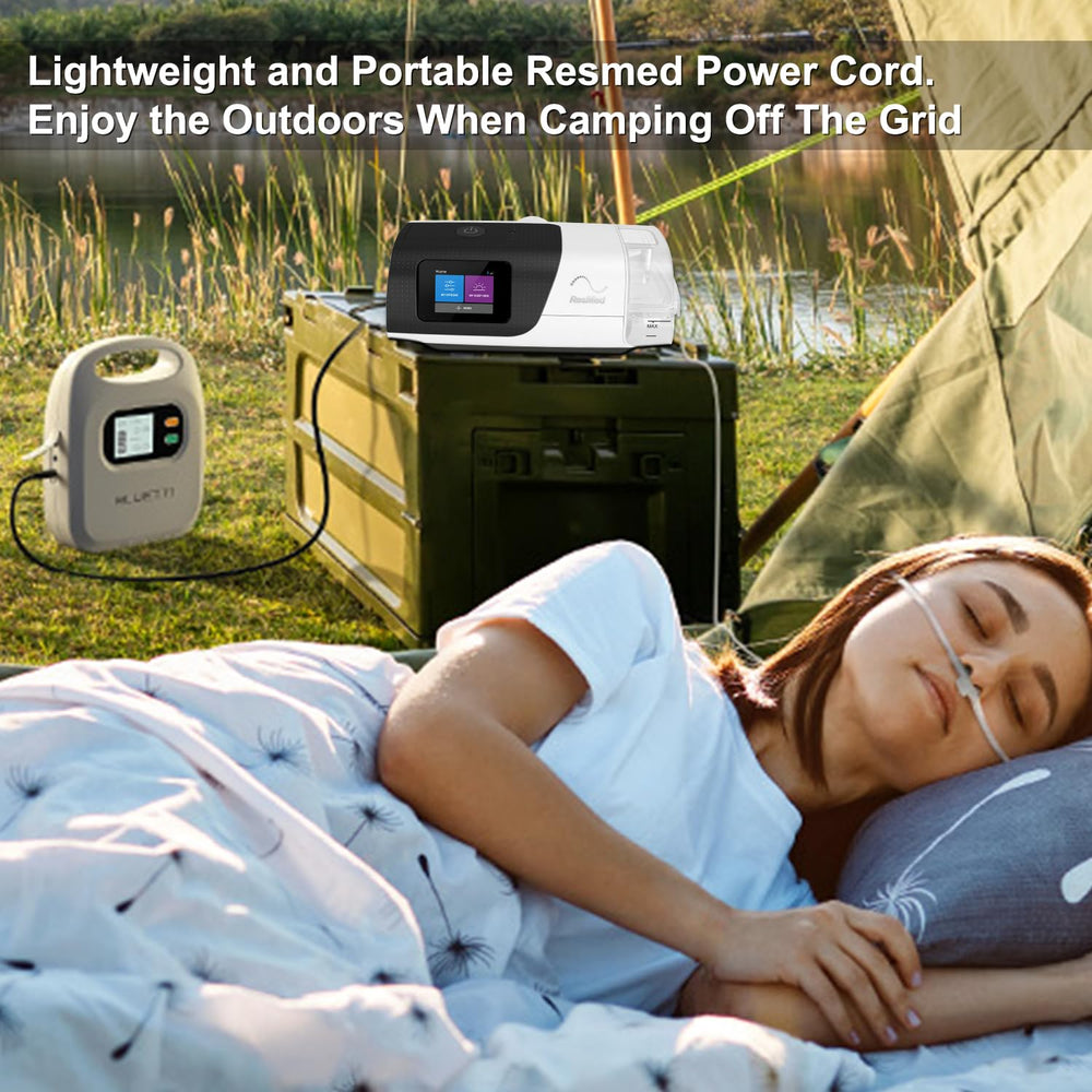 Weatherproof outer jacket HKY power cable for reliable CPAP connections.