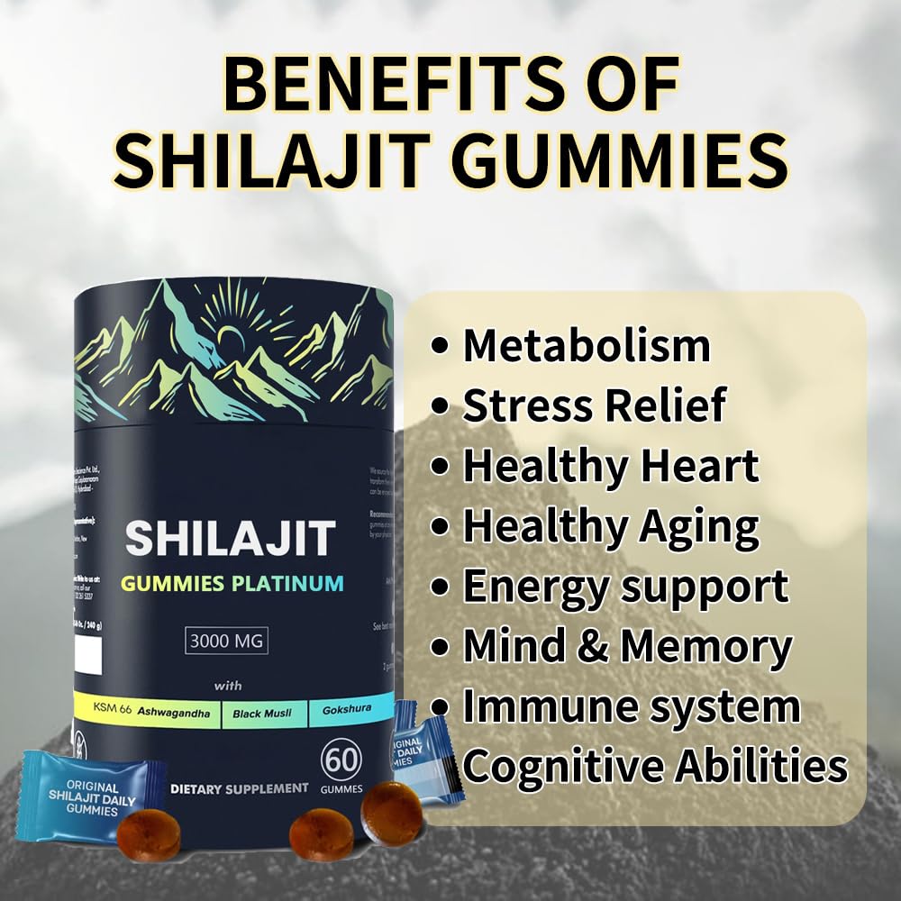 HLONNS Shilajit Gummy travel-ready pack for on-the-go use