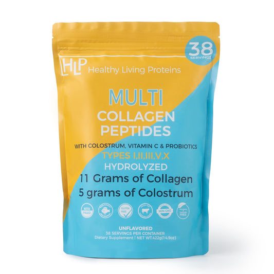 HLP Multi Collagen Bottle showing a premium blend for daily joint support.