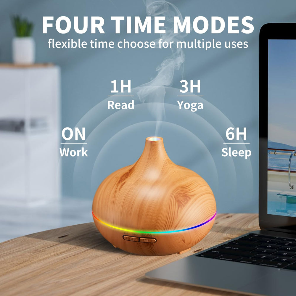HLS Aroma Diffuser auto-off at low water safeguards your space.