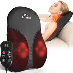 HLTHSKY back massager in a chair with heat for soothing relief.