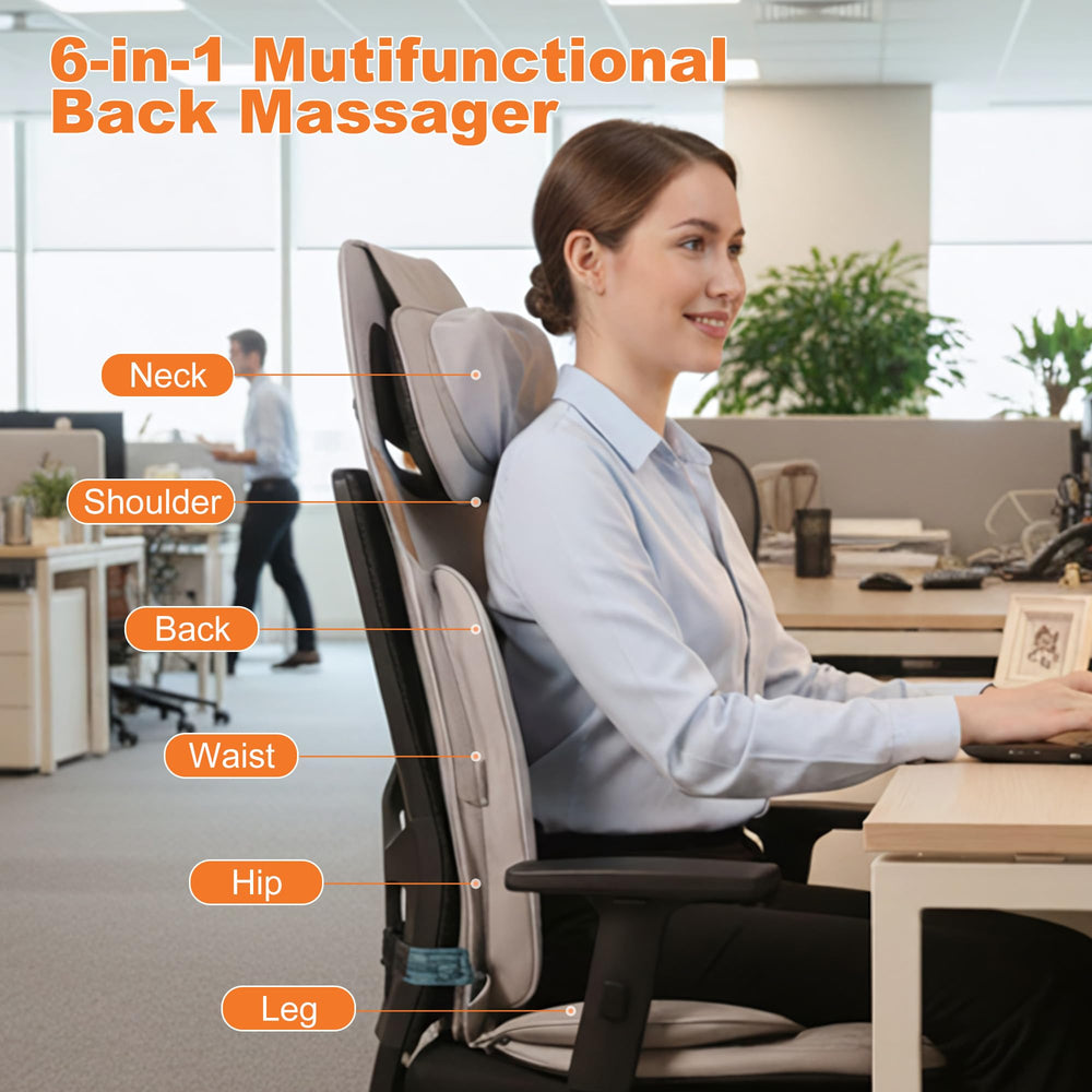 hlthsky dual heating zones provide consistent warmth across neck and seat