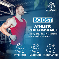 HMone Creatine Monohydrate Gummies vegan label indicates plant-based option.