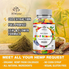 HMone hemp gummies anxiety relief for calm focus.