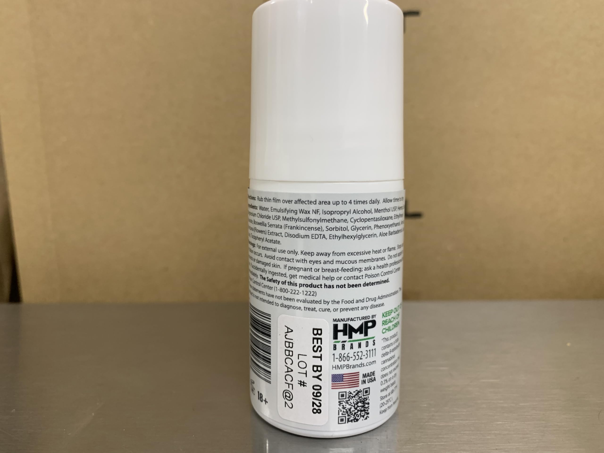 HMP Brands arnica and frankincense blend for soothing skin feel