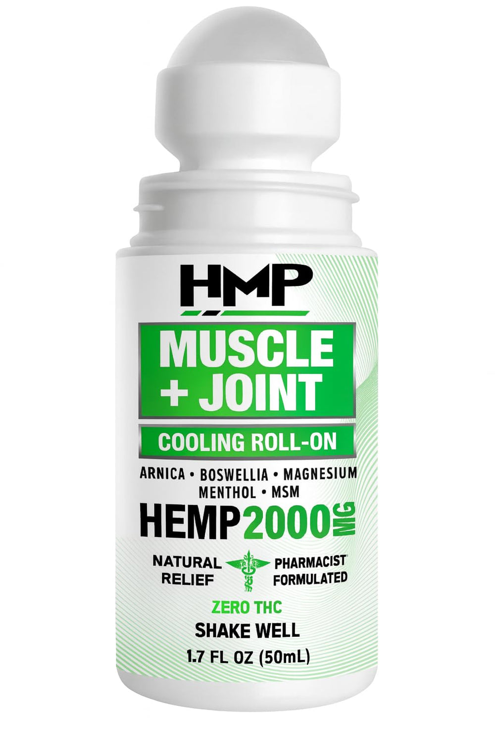 HMP Brands Muscle & Joint Roll-On bottle showing on-the-go cooling relief
