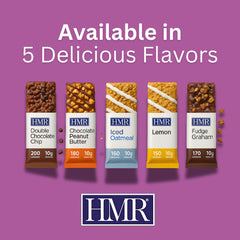 Box of HMR Bars stored in pantry for easy snacking.