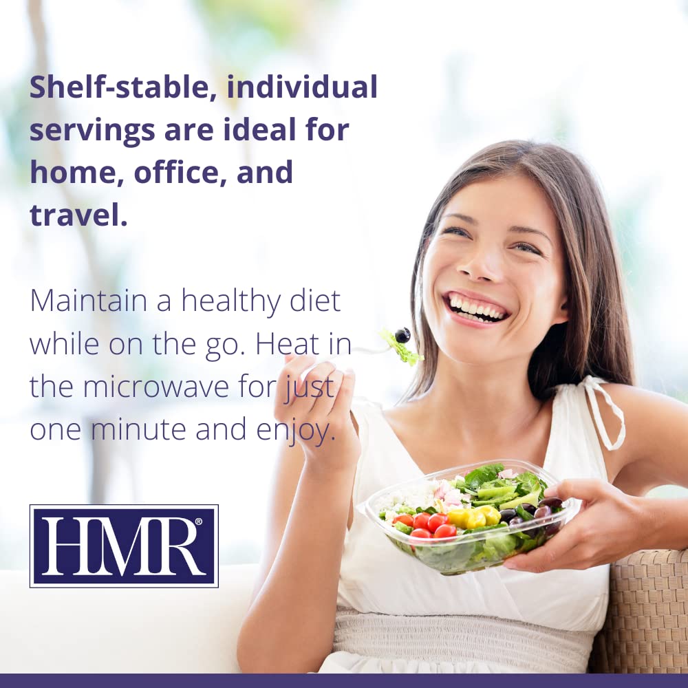 HMR Entrees Chicken Alfredo serve shows creamy sauce and fast dinner option.