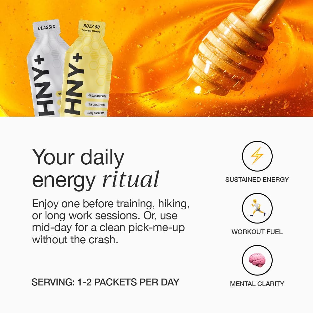 HNY+ Electrolyte gel shows sea salt and minerals for hydration