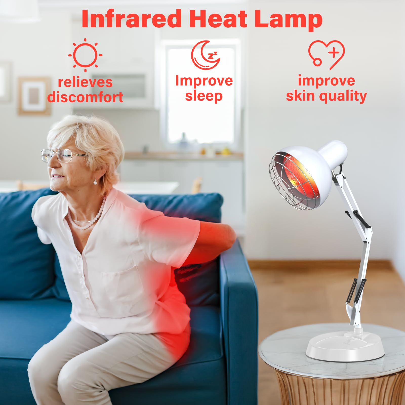 Hoakya home use infrared light device delivers gentle warmth