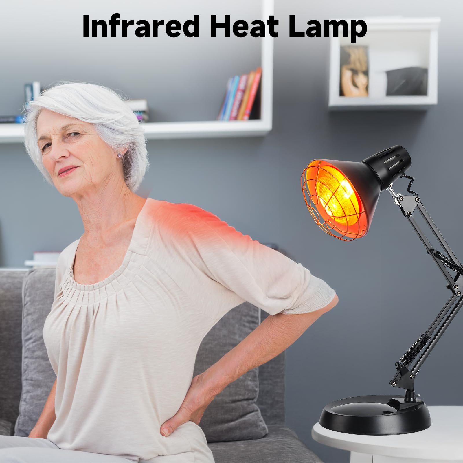 Hoakya unit emits broad infrared wavelengths for soothing warmth sessions.