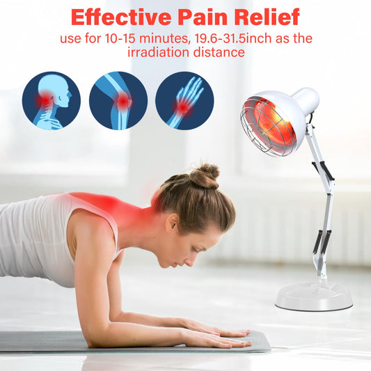 Hoakya infrared therapy bulb on heavy-duty base for stable use