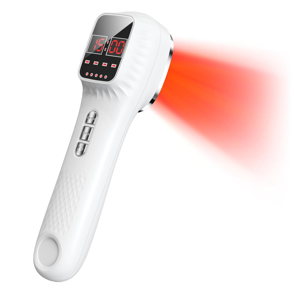 Hoakya red-light therapy device with stand for hands-free use and focused treatment