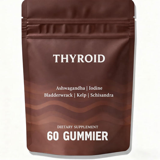Hochornk Thyroid Gummies bottle front for daily energy support.