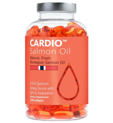Hofseth BioCare Omega-3 bottle on wood surface for daily wellness use.