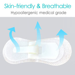 Hola Health waterproof dressing stays on during showers for reliable protection.