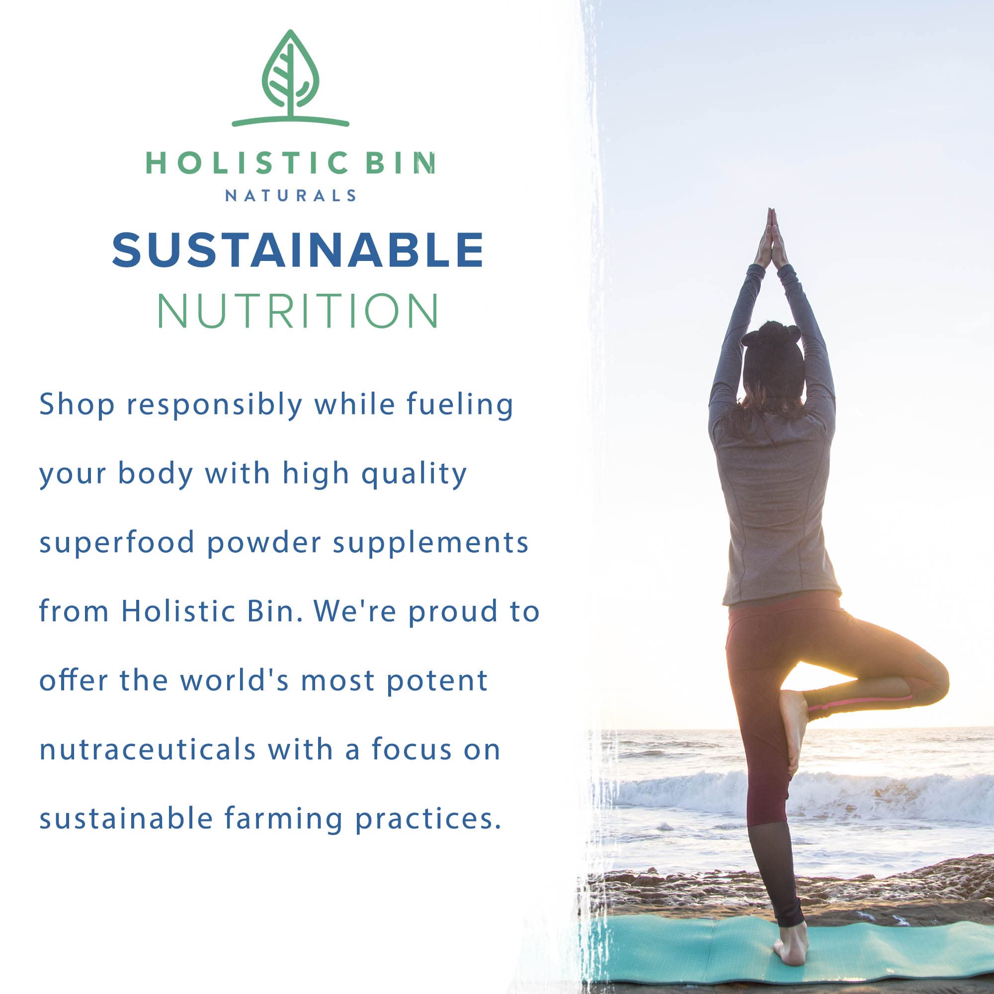 Holistic Bin PS powder certification badge signaling standards