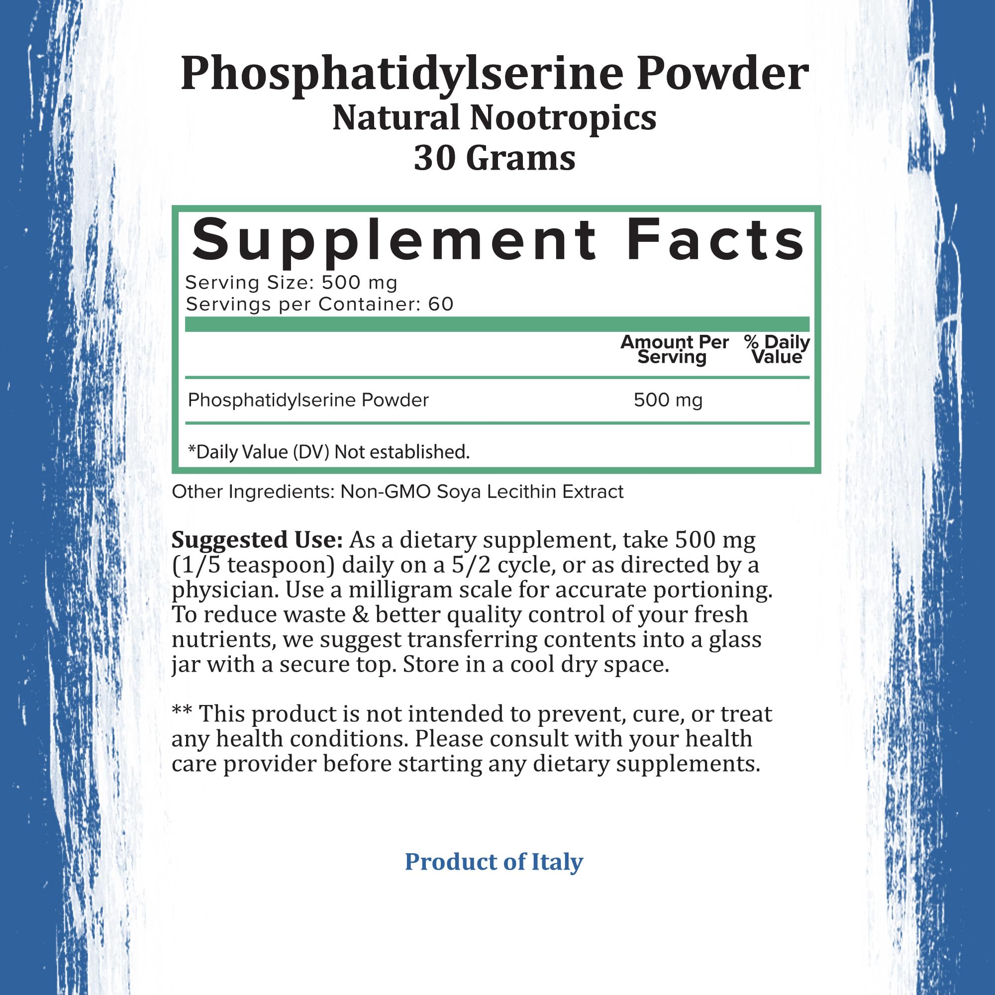 Holistic Bin PS powder from sustainable farming sources