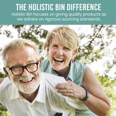 Holistic Bin sustainable farming practices; responsible sourcing and quality.