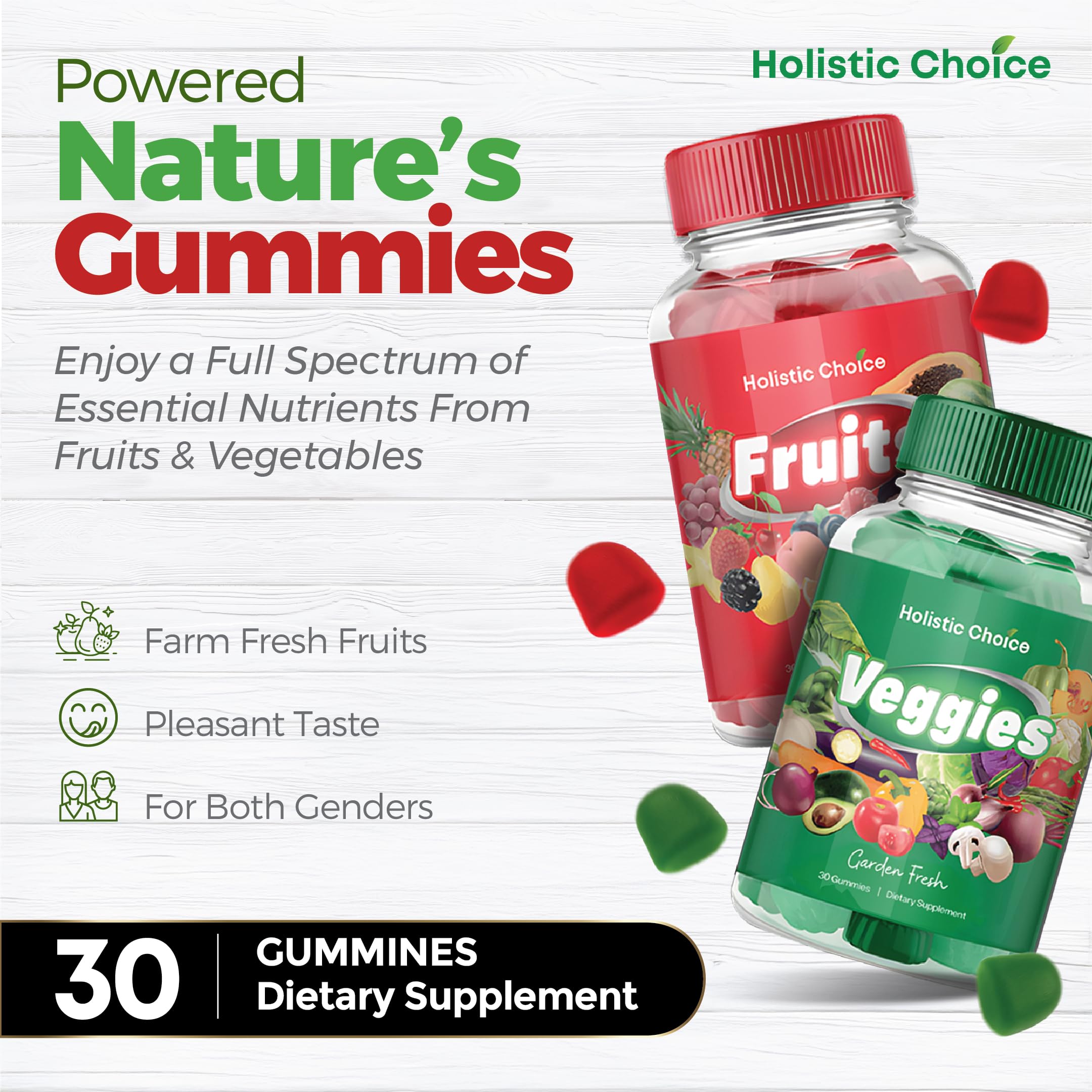 Holistic Choice Gummies for adults and kids, a family-friendly daily option