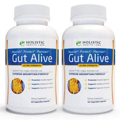 Holistic Health Labs Gut Alive bottle front showing digestive support.