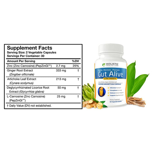 Gut Alive bottle being poured to illustrate easy daily use