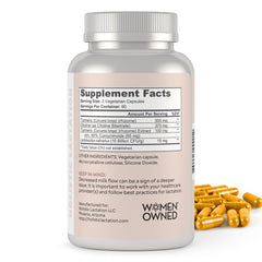 Holistic Lactation Lactation Flow Formula packaging with mom and baby to imply partnership