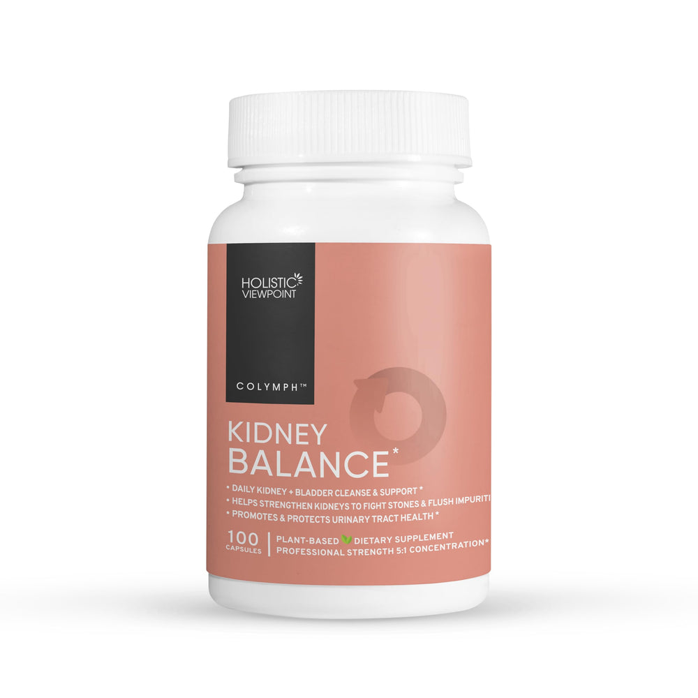 Holistic Viewpoint Colymph Balance bottle front suggests herbal support for urinary health