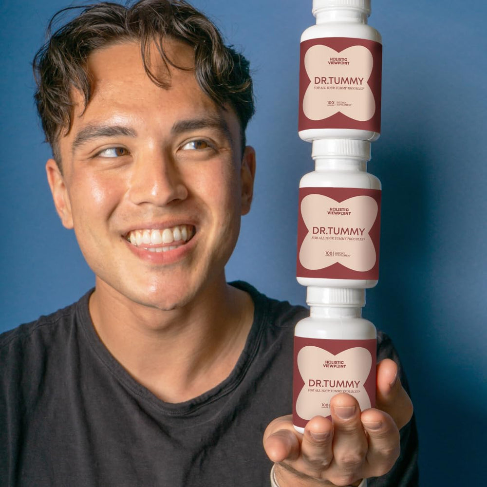 Holistic Viewpoint Dr. Tummy healthy gut environment visualization supports nutrient absorption.