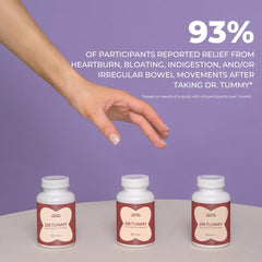 Holistic Viewpoint Dr. Tummy natural ingredients indicate plant-based gut balance.